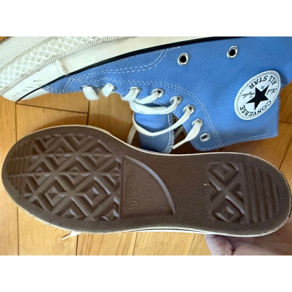 Converse Chuck 70 Hi Top University Blue Canvas Sneakers Mens 7.5 Womens 9 - Picture 6 of 11